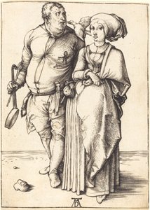 Kuchař a jeho žena od Albrecht Dürer