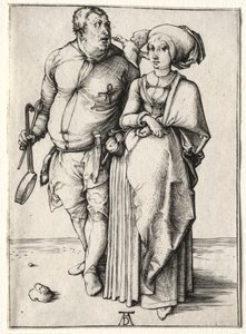 Kuchař a jeho žena od Albrecht Dürer