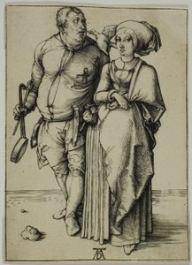 Kuchař a jeho žena od Albrecht Dürer