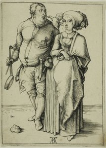 Kuchař a jeho žena od Albrecht Dürer