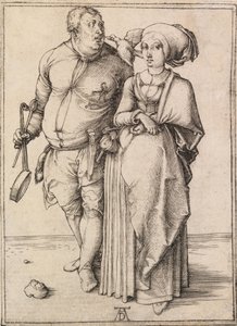Kuchař a jeho žena od Albrecht Dürer