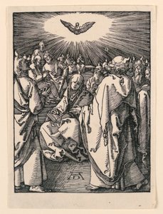Sestoupení Ducha svatého (Letnice), ze série Malé pašije od Albrecht Dürer