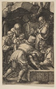Pohřeb, z Umučení, 1512. od Albrecht Dürer