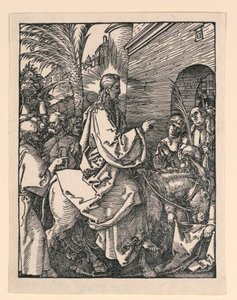 Vchod Krista do Jeruzaléma, ze série Malé pašije od Albrecht Dürer