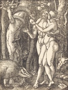 The Fall of Man, pravděpodobně c. 15091510. od Albrecht Dürer