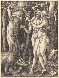 The Fall of Man, pravděpodobně c. 15091510. od Albrecht Dürer
