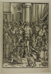 Bičování, z Velké vášně od Albrecht Dürer