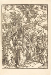 Čtyři andělé držící větry od Albrecht Dürer