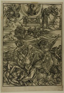 Čtyři mstící andělé z Eufratu z Apokalypsy od Albrecht Dürer