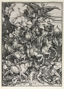 Čtyři jezdci, z Apokalypsy, c. 1498. od Albrecht Dürer