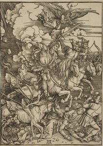 Čtyři jezdci z Apokalypsy od Albrecht Dürer