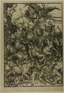 Čtyři jezdci z Apokalypsy, z Apokalypsy od Albrecht Dürer