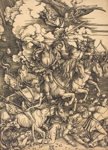 Čtyři jezdci, pravděpodobně c. 14961498. od Albrecht Dürer