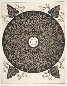 Čtvrtý uzel. Prokládaný rondel s kulatým medailonem ve středu, 1521 dříve. od Albrecht Dürer
