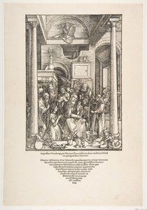 The Glorification of the Virgin, from The Life of the Virgin, Latin Edition, 1511, 1511. od Albrecht Dürer
