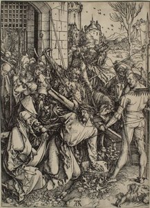 Velké pašije: Kristus nese kříž od Albrecht Dürer