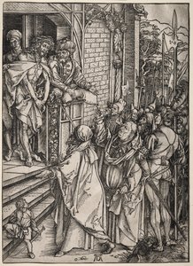 Velké umučení: Kristus ukázaný lidem od Albrecht Dürer