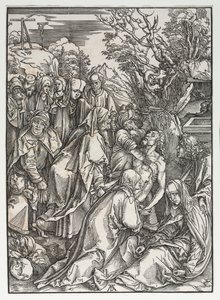 Velká vášeň: Depozice. od Albrecht Dürer