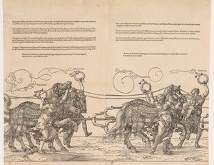 Velký triumfální vůz císaře Maxmiliána od Albrecht Dürer