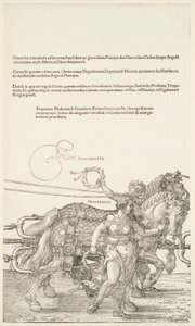 Velký triumfální vůz: Providentia a Moderatio od Albrecht Dürer