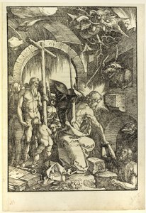 Harrowing of Hell, z Velké vášně od Albrecht Dürer
