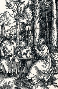 Poustevníci svatý Antonín a svatý Pavel, 1504 1906 od Albrecht Dürer