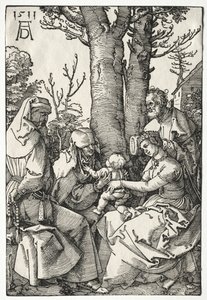 Svatá rodina s Joachimem a Annou, 1511. od Albrecht Dürer