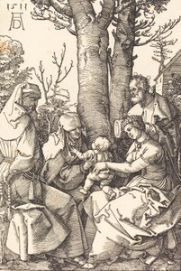 Svatá rodina s Joachimem a Annou pod stromem, 1511. od Albrecht Dürer