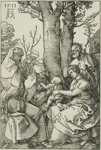 Svatá rodina s Joachimem a svatou Annou od Albrecht Dürer
