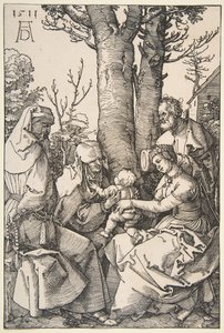 Svatá rodina se svatým Joachimem a svatou Annou, 1511. od Albrecht Dürer