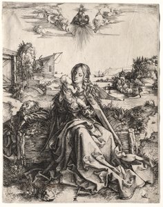 Svatá rodina s motýlem od Albrecht Dürer
