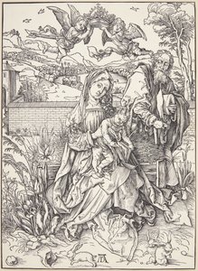 Svatá rodina se třemi zajíci od Albrecht Dürer