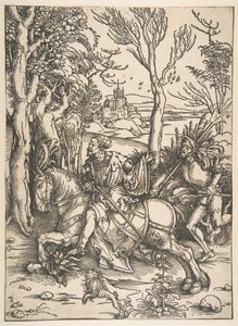 The Knight and Man-at-Arms.n.d. od Albrecht Dürer