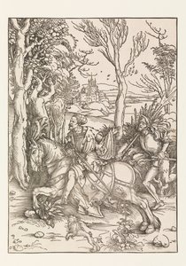 Rytíř a Landsquenet od Albrecht Dürer