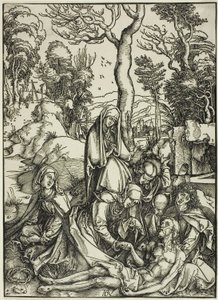 Oplakávání, z Velké vášně od Albrecht Dürer