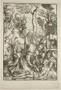 Oplakávání, z Velké vášně od Albrecht Dürer