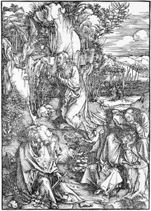 Velké pašije: 2. Kristus na Olivové hoře od Albrecht Dürer