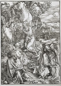 Velká vášeň: Kristus na Olivové hoře od Albrecht Dürer