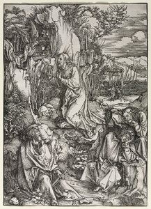 Velké utrpení: Kristus na Olivové hoře, c. 1497-1500. od Albrecht Dürer