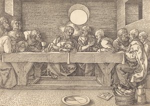 Poslední večeře, 1523. od Albrecht Dürer