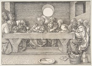 Poslední večeře, 1523. od Albrecht Dürer