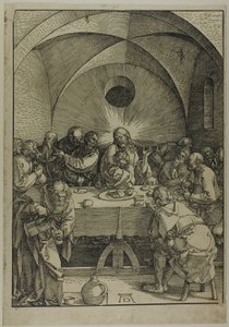 Poslední večeře z Velké vášně od Albrecht Dürer