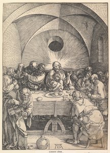 Poslední večeře, z Velké pašije, 1510. od Albrecht Dürer