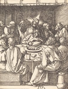 Poslední večeře, pravděpodobně c. 15091510. od Albrecht Dürer