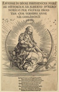 Život Panny Marie: Madona na srpku měsíce od Albrecht Dürer