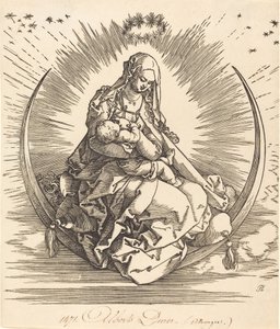 Madona na půlměsíci, 15101511. od Albrecht Dürer
