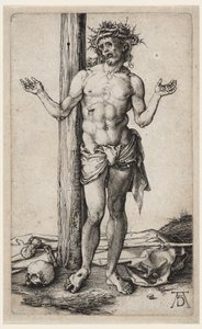 Muž smutku (se zdviženýma rukama) od Albrecht Dürer