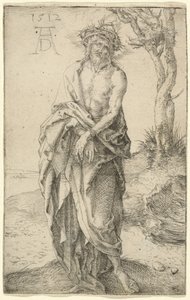 Muž smutku se svázanýma rukama od Albrecht Dürer