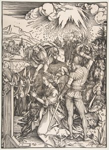 Umučení svaté Kateřiny.n.d. od Albrecht Dürer