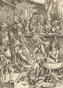 Umučení svatého Jana, 1498. od Albrecht Dürer